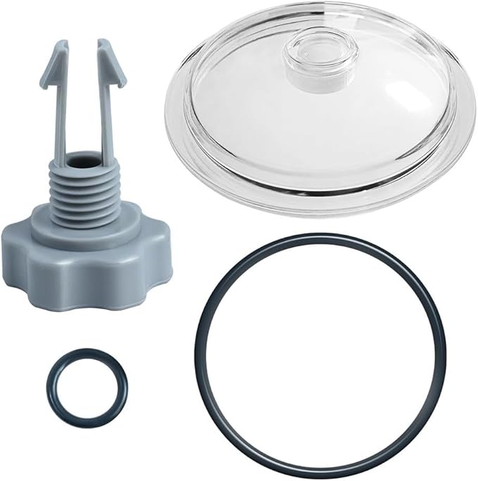 For SF80110-1 Pool For Leaf Trap Cover Lid with O-Ring and, Replacement Part for 12 Inch Sand Filter Pump, Swimming Pool Debris Cover and Filtration System Accessory for Above Ground Pools