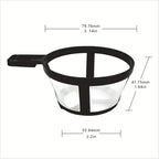 1/3/5/10pcs Coffee Filter Reusable Nylon Coffee Pot Filter Portable Basket Cup Style Environmental Protection Mesh Coffee Tools(3pcs)