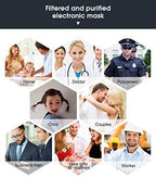 KENGEE Reusable Electrical Air Purifying Respirator, Rechargeable 3 Speeds Fan Modes Air Purifier with HEPA Filter for Outdoor Sports Housework