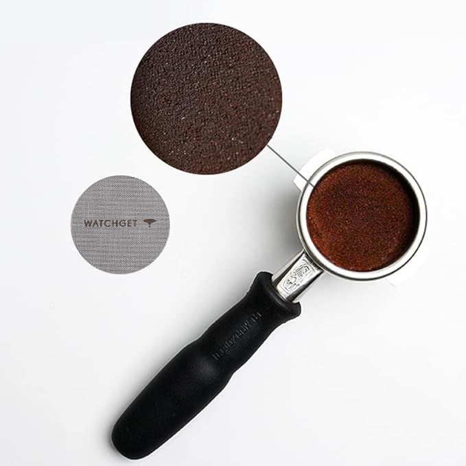 watchget 51mm Espresso Puck Screen Lower Shower Screen Espresso Filter for 51mm Portafilter Filter Basket 1mm Thickness 150μm Coffee Filter 316 Stainless Steel Reusable Espresso Screen
