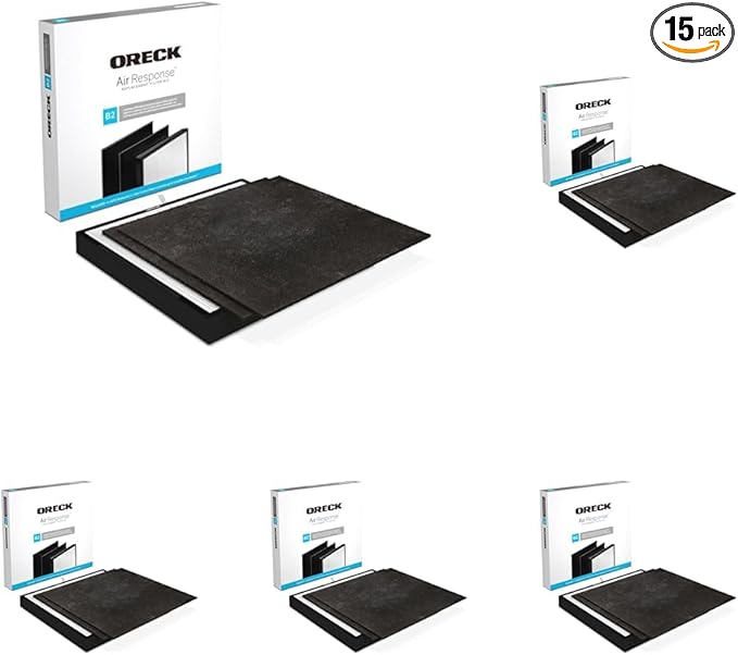 Oreck Replacement Filter Kit For Air Response - Medium, Black (Pack of 5)
