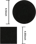 Compost Bin Filters, 12 Pcs, Activated Carbon Filters for 1/1.3 Gallon Compost Bin, Kitchen Compost Pail, 6 Round 6.5 inch and 6 Square 4.65 inch Diameter