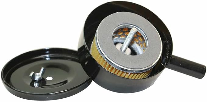 Interstate Pneumatics SA13 - Compressor Air Intake Filter Metal Body 5" Dia - 3/4" MPT w/Paper Cartridge
