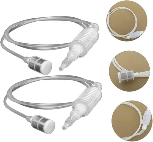 2pcs Siphon Pump Filter for Oil Water and Gas Transfer Lightweight and Portable Hand Pump for Fluid Extraction for Emergency Use and Outdoor Activities