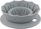 Portable Coffee Dripper, Silicone Collapsible Design for Easy Pour Over Making, for Travel and Outdoors (grey)