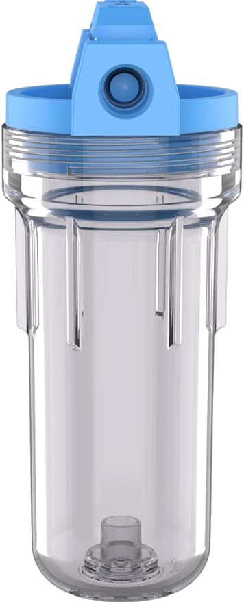 Pentair OMNIFilter U25 Filter System, 10" Standard Whole House Water Filtration System with Built-in Shut Off Valve, 3/4" NPT, Includes Housing, TO1 Cartridge, Wrench and Mounting Bracket, 5 Micron