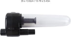 Vacuum Cleaner Dust Collector Filter, ABS Material with 2pcs Connectors for 32mm 34.5mm Hoses - Motor Protection, Easy Installation, Durable and Washable for Workshop Use
