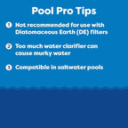 In The Swim Super Clarifier – Fast-Acting, Highly Concentrated Pool Water Clarifier for Crystal Clear Water & Improved Filter Efficiency – for Sand & Cartridge Filters - 1 Gallon