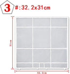 Air Conditioner Dust Filter Screen for Indoor Unit, Plastic Mesh AC Accessory, Hanging Design for Central Cooling Systems, Protects Air Outlet from Dust Buildup(32.2X31cm)
