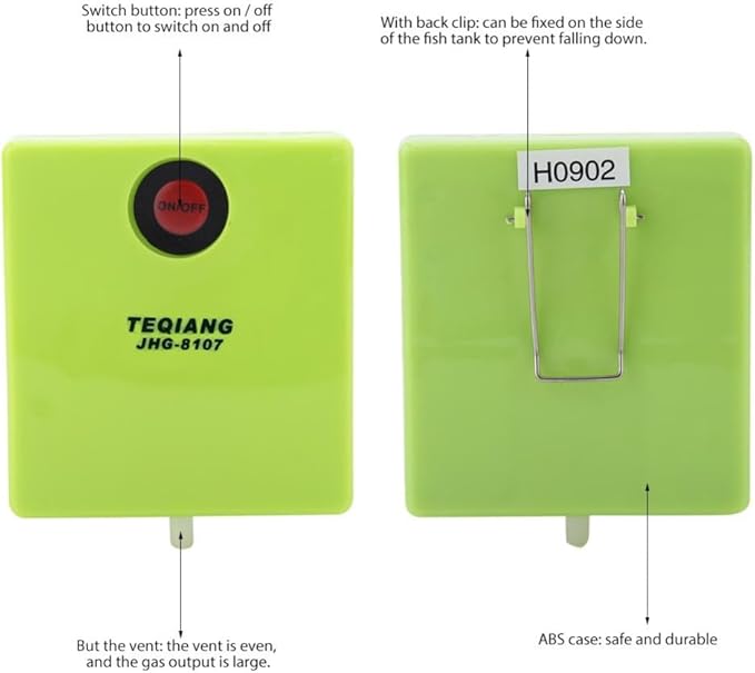 Oxygen Pump with Air Stone Quiet Portable Powerful Air Fish Tank Aerator Fishing Transport Aquarium Accessories