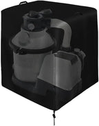 Cover for Pool Pump Filter Sand Cylinder Sunscreen Anti-UV Ground Enclosure Catcher for Swimming Shed Deck Pond(33x24x33 inch)