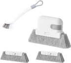 2 in 1 Window Brush Wet and Dry Brushes Window Grooves Scrubber Tools Set Door Track Brush Brush Set Window Track