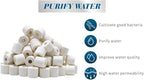 ALEGI Aquarium Premier Bulk Bio Ceramic Rings Filter Media for Fresh Water, Sea Water Fish Tank Canister Filter,Koi Fish Pond Reef Filter (2 lbs)