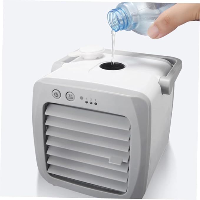 GLEAVI 1pc Portable Usb Air Conditioner Fan Mini Desktop Air Cooler Multi-filtering System for Clean for Home Office School Outdoor Use