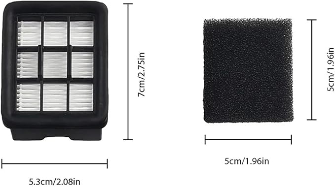 wet dry vacuum cleaner, Compatible For Redkey W12 Floor Scrubber Vacuum Replacement Spare Parts Accessorie HEPA Filter,for home and floor(2pcs)