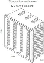 Mini Pleat Rigid Microglass V-Bank Air Filter 24x24x12 (4V) – MERV 11 ASHRAE 52.2 High-Efficiency HVAC Filter for Commercial, Industrial, Hopsitals & Cleanroom Use