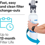 3M Aqua-Pure 3M FF100 Under Sink Drinking and Cooking Water Filter System, Reduces Lead, Microplastics, Chlorine Taste and Odor, Cysts, Select VOCs. 2.5 GPM Full Flow