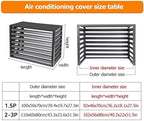 Outdoor Air Conditioner Cover Aluminum Decorative Fence Privacy Screen Protective Grilles for Heat Pumps Trash Can Enclosure Flower Stand Perfect for Concealing (White 100x50x70cm)
