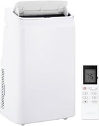 Portable Air Conditioner 14000 BTUs with Cooling, Dehumidifier, Fan 3-in-1 Room AC unit, 3 Air Speeds, 24-Hour Timer, Sleep Mode - Cools up to 750 Sq. Ft. - Ideal for Home, Garage, Office