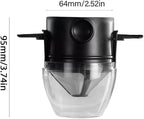 Foldable Travels Coffee Dripper Double Filter Systems Rustproof Stainless Steel Effective Brews Device with Most Mugs Effective Double Layer Coffee Filter