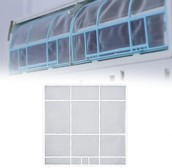 Air Conditioner Dust Filter Screen for Indoor Unit, Plastic Mesh AC Accessory, Hanging Design for Central Cooling Systems, Protects Air Outlet from Dust Buildup(32.2X31cm)