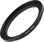 52mm to 62mm Step Up Ring Filter Adapter Black Metal Step up Adapter Rings Compatible with All Brand UV CPL ND Camera Lens Filter Step Down Ring (52mm-62mm)