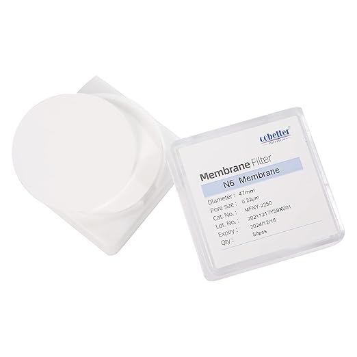 100 PCS Nylon Disc Membrane Filters 47mm 0.1µm Pore Size pH 5-12
