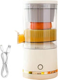 Automatic Juicer, Citrus Fruit Press Machine, Orange Juice Squeezer, Portable 7.4v Blender Container Advantage, Quick Extraction Functionality, Premium Kitchen Appliance Device, Lime Orange Use
