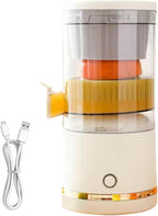 Automatic Juicer, Citrus Fruit Press Machine, Orange Juice Squeezer, Portable 7.4v Blender Container Advantage, Quick Extraction Functionality, Premium Kitchen Appliance Device, Lime Orange Use
