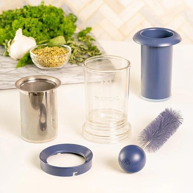 Magical Butter Infusion Bundle – Includes Filter Press, Butter Tray & 3 Mason Jars – Mess-Free, Durable Kit for Straining, Portioning & Storage