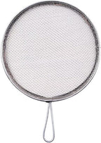 1 Piece Stainless Steel Filter Mesh Ceramic Glaze Filter Mesh Stainless Steel Sieve Strainer Pottery Filter with Handle Glaze Mud Strainer Sifter for Clay Pottery Art, Round