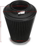 Big Sucker cone Air filter intake for harley air Cleaner Sportster Softail fatboy heritage dyna touring street road king Glide (Gauge style -Black, TypeB: Touring 01-07, Softail Dyna 99-15)