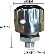 NPT Breather Cap 3/8" - C-Type Air Filter Plug for Hydraulic Oil Tank Covers and Gearbox Exhaust Valves - Ideal for Coolant Tanks, Reservoirs, Hydraulic Oil Tanks, and Gearboxes (3/8")