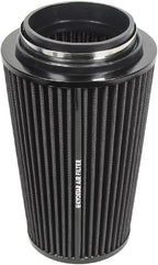 Universal 3/3.5/4" (75/89/100mm) High-Flow Air Filter, Reusable Cone Cold Air Intake, High Performance, Clamp-On Car High Flow Air Kit, Flange Diameter: 3/3.5/4 Inch, Height: 10 Inch, BLACK