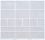 Wall Mounted Air Conditioner Dustproof Filter Cover,Plastic Indoor Unit Air Outlet Screen Compatible with Household Split System AC(31.9X28.3cm)