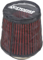 KYOSTAR Universal Air Filter Cover for Car Cold Air Intake Systems, Flexible Air Filter Sock for Cone High Flow Air Filter, Dustproof Washable High-Flow Air Cleaner Wrap, 5.9" Height & 6.1" Diameter.