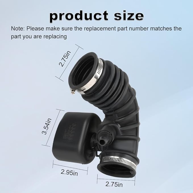 Air Cleaner Outlet Duct Hose Compatible with Chevrolet Spark 2013-2015 Chevy Spark EV 2014-2015 (Electric), Replacement for 96910374 95232495 95232497