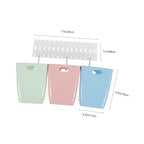 1set Wall-Mounted Sorting Trash Bin Space-Saving Recyclable Garbage Bins for Kitchen Easy Installation Multi-Functional Design for Waste Separation and Organization