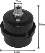 2 Pcs Air Compressor Silencer Filter Metal Air Compressor Intake Filter Noise Muffler Silencer 1/2"PT 20mm