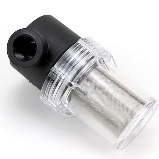 Precision Inline Filter 40 Mesh - 1/2 3/4 1 Inch Stainless Screen for Water Treatment & Greenhouse Systems(1 inch)