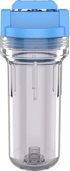 Pentair OMNIFilter U25 Filter System, 10" Standard Whole House Water Filtration System with Built-in Shut Off Valve, 3/4" NPT, Includes Housing, TO1 Cartridge, Wrench and Mounting Bracket, 5 Micron