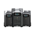 EF ECOFLOW 10.8kWh Portable Power Station: DELTA Pro with 2 Extra Battery, 120V Lifepo4 Battery Backup with Expandable Capacity, Solar Generator for Home Use, Power Outage, Camping, RV, Emergencies