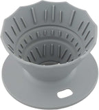 Portable Coffee Dripper, Silicone Collapsible Design for Easy Pour Over Making, for Travel and Outdoors (grey)