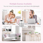 MEGAWISE EPI810 Air Purifier forLarge Room, 215 sq ft Coverage, Real-Time Air Quality Monitor, Fragrance Sponge & Wildfire Smoke, Dust Removal