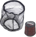 KYOSTAR Universal Air Filter Cover for Car Cold Air Intake Systems, Flexible Air Filter Sock for Cone High Flow Air Filter, Dustproof Washable High-Flow Air Cleaner Wrap, 5.9" Height & 6.1" Diameter.