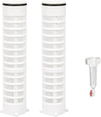 Replacement 1-1/2" 100 Mesh Spin Down Filter Screen FS1-1/2-Re for Rusco & Vu-Flow Filtration System, FS1 1/2-100 Water Filter Element Effectively Filters Sand and Silt, Well Pump Filter Screen-2 PACK