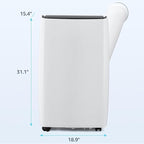 Portable Air Conditioners, 12000 BTU Portable AC for Rooms Up to 550 Sq.Ft. 3-In-1 Portable AC with Fast Cooling, Dehumidifier & Three Speed Fan, 24H Timer/Remote Control/Ultra Quiet, Black Top