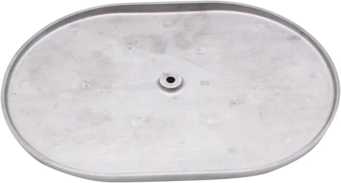 1 Set SHLPDFM Air Cleaner Polished Aluminum Silver 12"" Oval Full Finned Air Cleaner Assembly Fits for Chevy, Ford, & Mopar Hot Rod