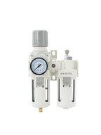 1/2" PT Compressed Air Filter Regulator Lubricator Combo Water/Oil Trap Separator Air Filter Pressure Regulator Manual Drainage AC4010-04 (1/2" NPT, Manual Drainage)