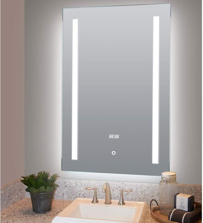 LED Bathroom Mirror with Demister Pad and Touch Switch (70x50)